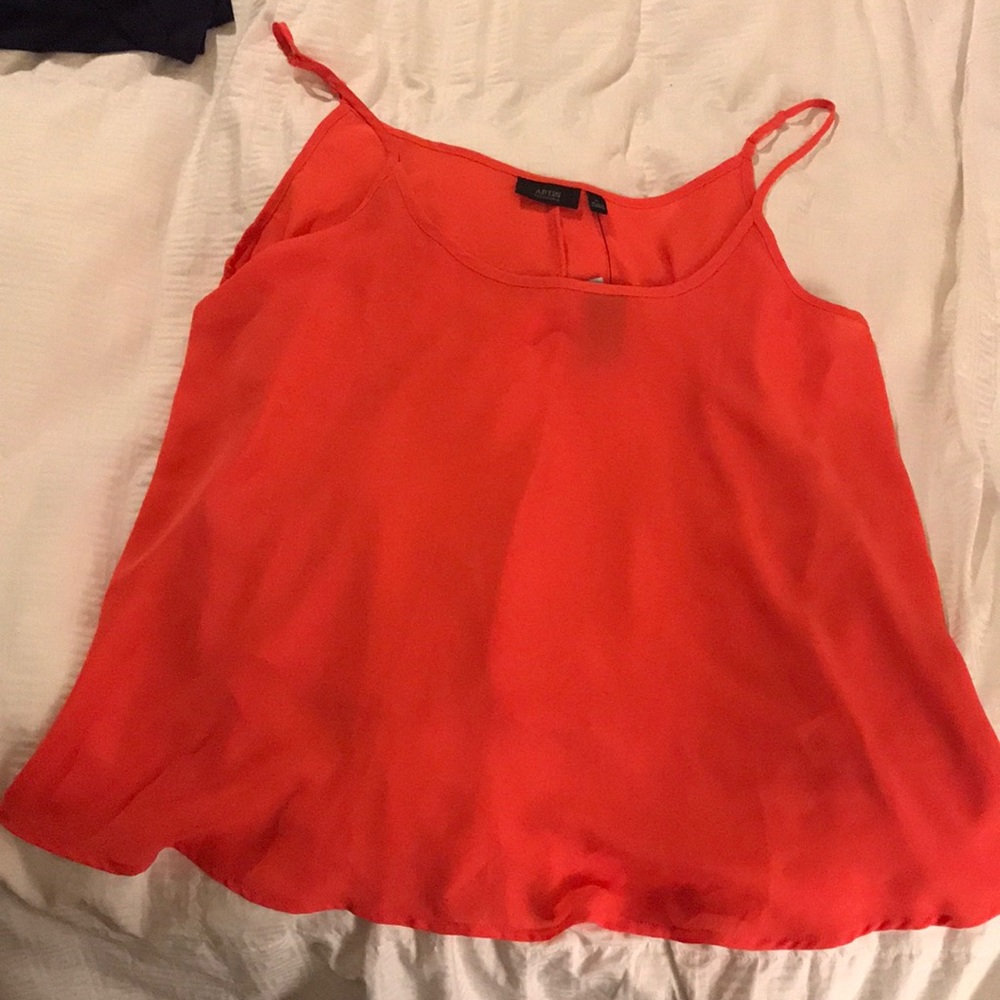 Coral spaghetti strap camisole NEW WITH TAGS XL